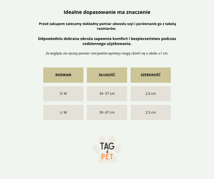 Obroża z uchwytem na lokalizator kompatybilna z AirTag